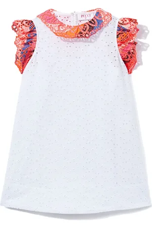 PUCCI Junior Kleid mit Lochstickerei