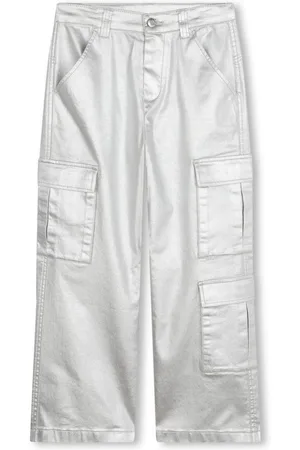 HUGO BOSS Weite Hose im Metallic-Look