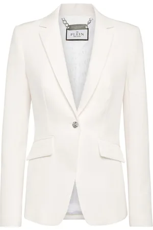 Philipp Plein Cady LS Blazer mit Kristall-Totenkopf