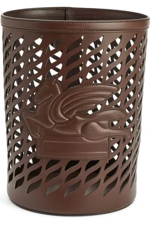 Etro Vase aus Leder mit Pegaso-Motiv
