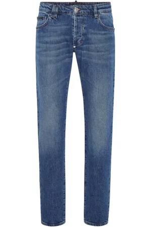 Philipp Plein Tattoo Super Straight-Leg-Jeans