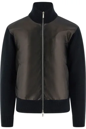Salvatore Ferragamo Jacke mit Ledereinsätzen