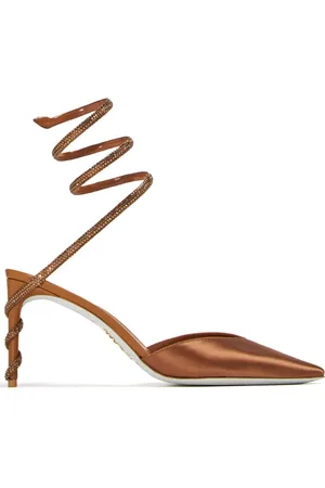 RENE CAOVILLA Satin-Pumps 80mm