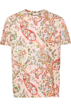 Etro T-Shirt mit Blumen-Paisley-Print