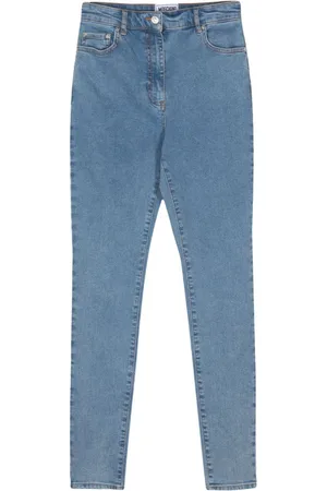 Moschino Jeans mit Logo-Knöpfen