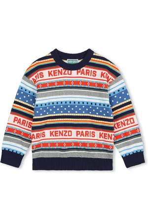 Kenzo Intarsien-Pulloer mit Logo-Jacquard