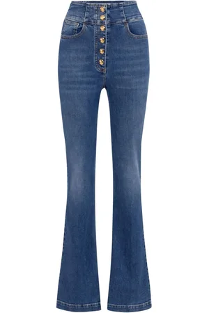 Elisabetta Franchi Jeans mit Druckknopfverschluss