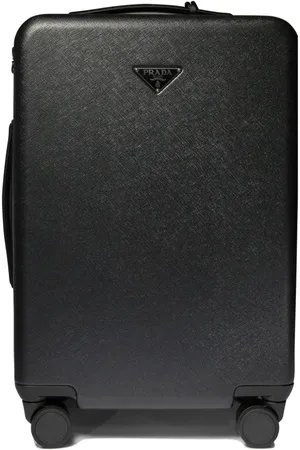 Prada Koffer mit dreieckigem Logo