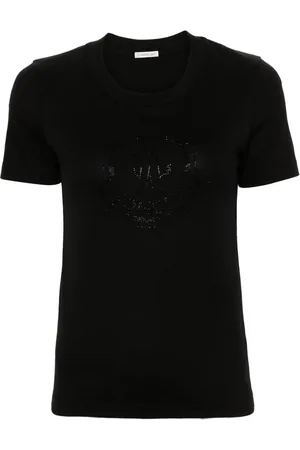 Moncler T-Shirt mit Strass-Logo