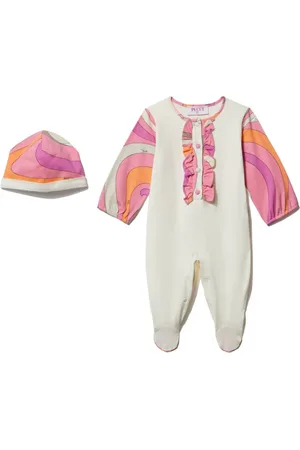 PUCCI Junior Strampler-Set mit Marmo-Print