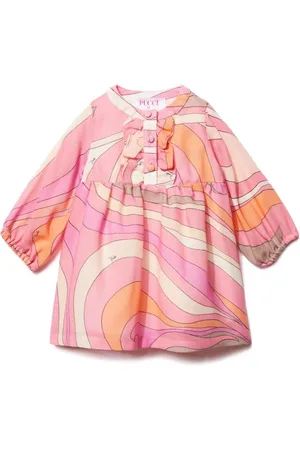 PUCCI Junior Kleid mit Marmo-Print