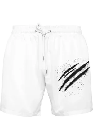 Philipp Plein Signature Slash Badeshorts