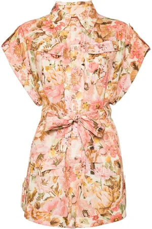 ZIMMERMANN Playsuit mit Blumen-Print