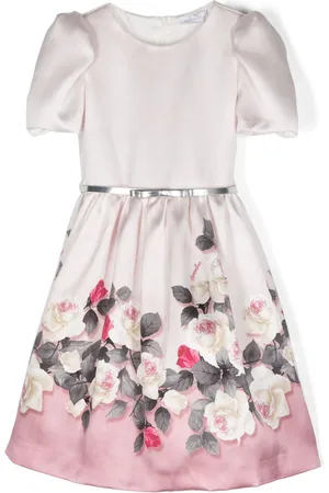 MONNALISA Satinkleid mit Blumen-Print
