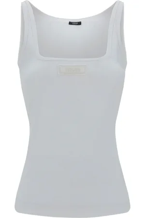 VERSACE Geripptes 90s Logo Tanktop