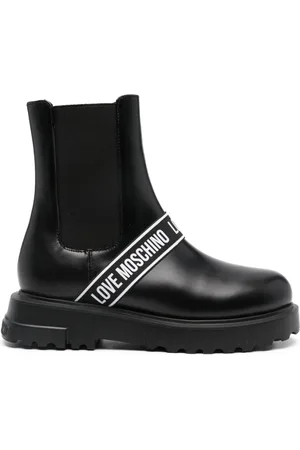 Moschino Stiefel mit Logo-Band