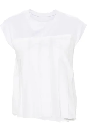 SACAI T-Shirt mit Falten