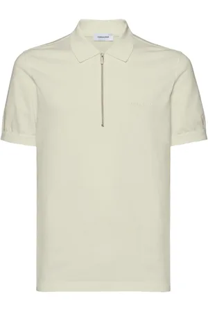 Salvatore Ferragamo Besticktes Poloshirt mit Reißverschluss