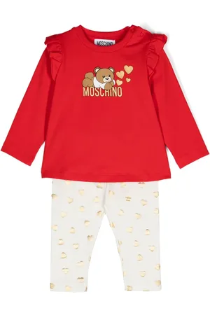 Moschino Set aus Oberteil und Hose mit Logo