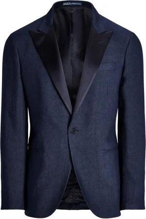 Ralph Lauren Einreihige Smoking-Jacke aus Leinen