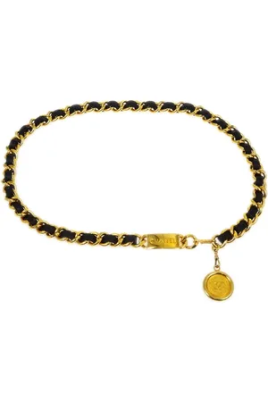CHANEL 1990-2000 Kettengürtel mit Medaillon