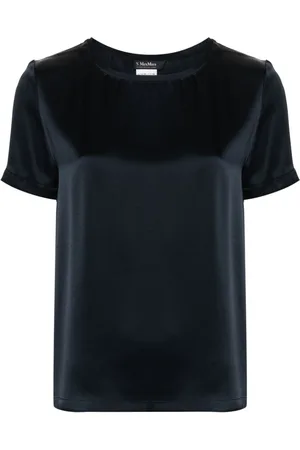 Max Mara Rebecca T-Shirt aus Satin