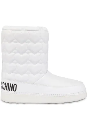 Moschino Gesteppte Stiefel mit Herzmotiv