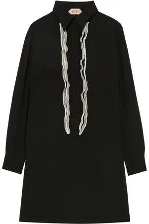 Nº21 Minikleid mit Spitzenbesatz