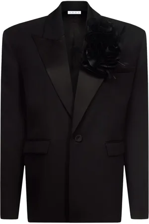 AREA Flower Corsage Oversized-Blazer