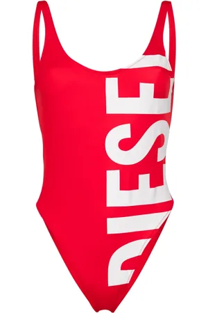 Diesel Badeanzug mit Logo-Print