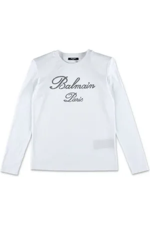 Balmain T-Shirt mit Logo-Verzierung
