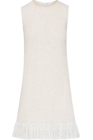 Oscar de la Renta Tweed-Minikleid mit Pailletten