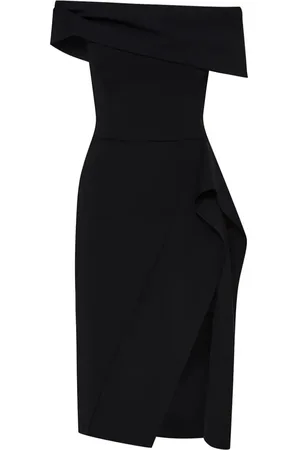 Oscar de la Renta Schulterfreies Cocktailkleid mit Schleife