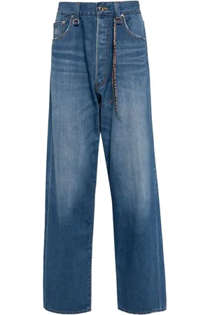 MASTERMIND JAPAN Gerade Jeans mit Totenkopf-Print