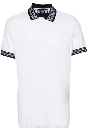VERSACE Pikee-Poloshirt mit Kontrastdetail