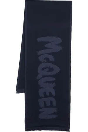 Alexander McQueen McQueen Schal mit Graffiti-Print