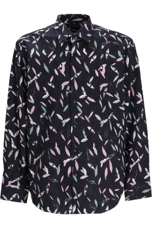 HUGO BOSS Hemd mit abstraktem Print