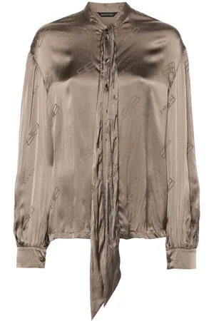 Balenciaga Hemd mit Logo-Print