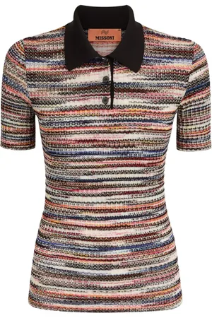 Missoni Gestricktes Poloshirt mit Streifen