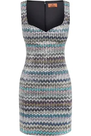 Missoni Gestricktes Lamé-Minikleid
