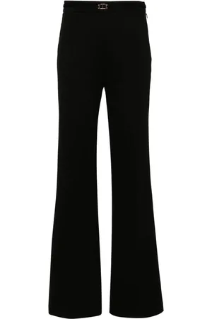 Twin-Set Gerade Hose mit Logo-Schild