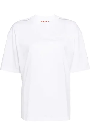 Marni T-Shirt mit wattiertem Logo