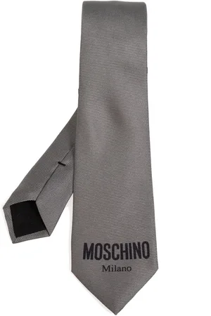 Moschino Krawatte mit Logo-Print
