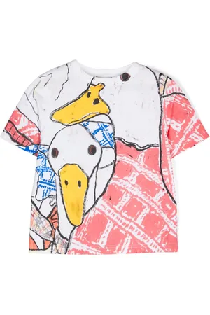 Burberry T-Shirt mit Illustrations-Style-Print