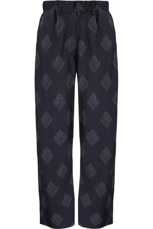 Giorgio Armani Gerade Hose mit Rautenmuster