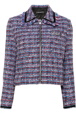 Karl Lagerfeld Bouclé-Jacke im Cropped-Design