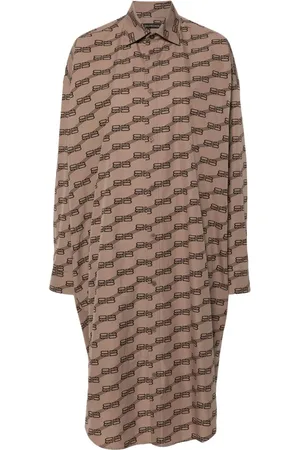 Balenciaga Hemdkleid mit Print