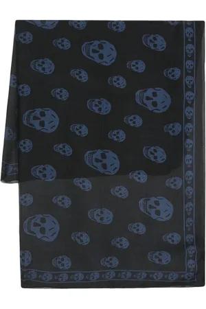 Alexander McQueen Schal mit Totenkopf-Print