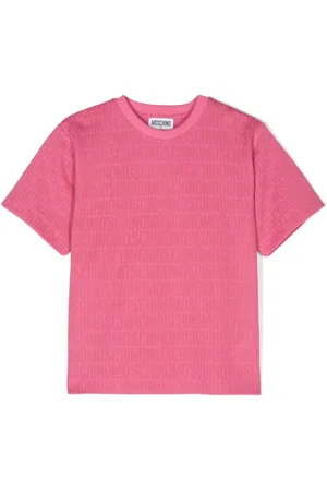 Moschino T-Shirt mit Intarsien-Logo
