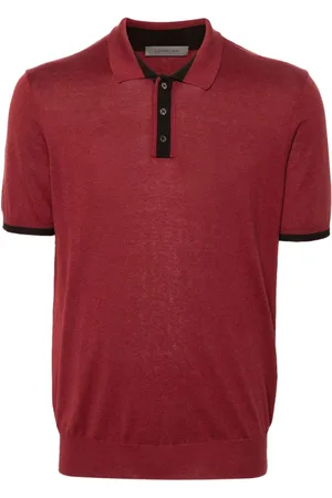 corneliani Poloshirt mit gestreiftem Detail